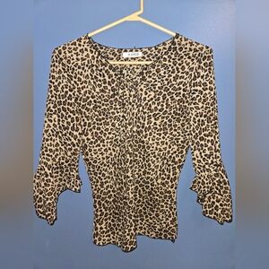 A Byer- Leopard Print Women's Top- Med